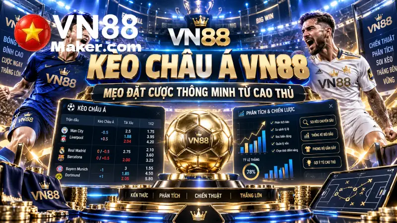 Kèo Châu Á VN88 - Mẹo Đặt Cược Thông Minh Từ Cao Thủ Áp dụng mẹo đặt cược thông minh từ cao thủ để có tỷ lệ chiến thắng cao