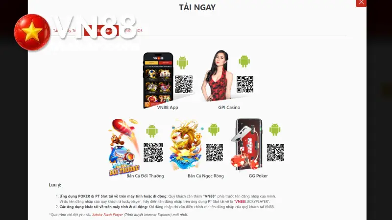 Tải App VN88 Cho Điện Thoại Chỉ tải app vn88 tại trang chủ chính thức tránh bị lừa đảo