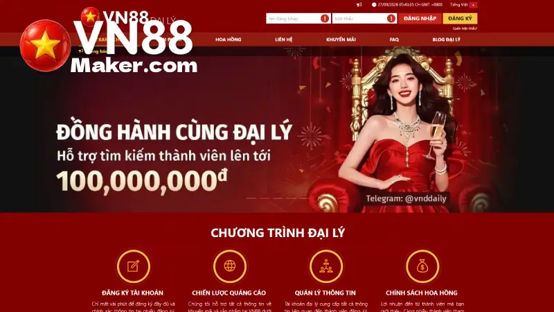 Đại lý VN88 là gì? Hướng dẫn kiếm hoa hồng khủng từ A-Z
