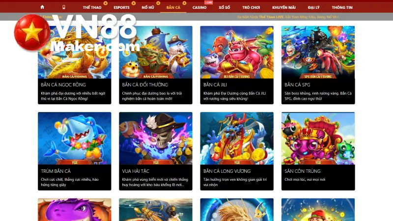 Khái niệm cách chơi tại sảnh bắn cá vn88