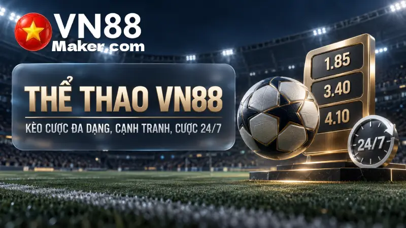 Thể Thao VN88 - Toàn Cảnh Sảnh Cá Cược Thể Thao 2026 Thể Thao VN88 - Kèo Cược Đa Dạng, Tỷ Lệ Cạnh Tranh 24/7