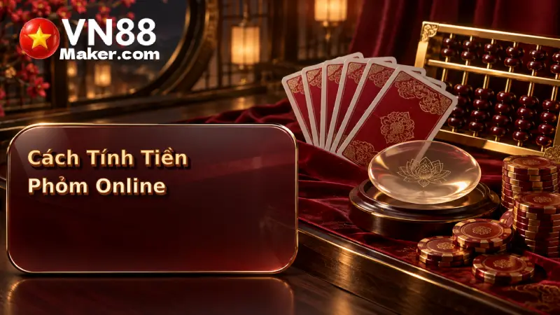 Cách tính tiền phỏm online ù ăn cước, móm đền và bài chưa hạ tính điểm
