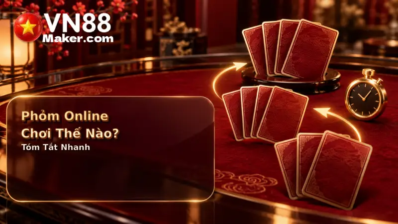 Phỏm online chơi thế nào chia bài, rút hoặc ăn, rồi hạ phỏm và ù