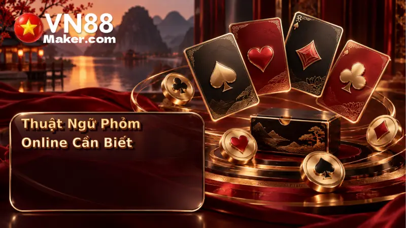 Thuật ngữ phỏm online phỏm, ù, ăn bài, nọc, móm và hạ bài