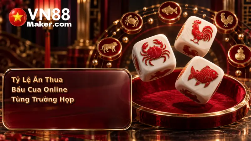 Tỷ lệ ăn thua bầu cua online trúng 1 mặt, 2 mặt, 3 mặt và cửa không về